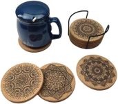 AIMALL 12Pcs Cup Coasters Coffee Pa