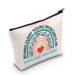 TSOTMO Music Teacher Zipper Pouch Makeup Bag Musician Gift Best Music Teacher Ever Gift Thank You Gift Appreciation Gift for Teacher (C.AMAZING TEACHER)