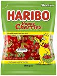 HARIBO Happy Cherries Gummy Candy, 140g | Cherry