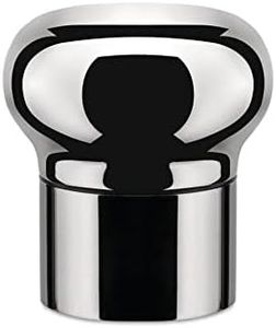 Alessi Noè GIA12 Design Hermetic Bottle Stopper for Wine and Champagne Bottle , Mirror Polished, Silver