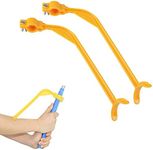 (Yellow) - KISEER 2 Pcs Golf Swing Training Aids Gesture Swing Correcting Trainer Tool Practising Guide Golf Accessories