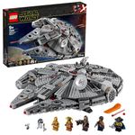 LEGO Star Wars Millennium Falcon Building Toy for 9 Plus Year Old Kids, Boys & Girls, Model Starship Set with 7 Characters Inc. Finn, Chewbacca, Lando Calrissian, C-3PO and R2-D2, Gift Idea 75257