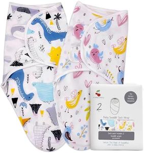 a baby cherry - Baby Swaddle Wrap || Adjustable for Newborn || 100% Cotton Soft || Baby Blanket for 0-6 Months - Pack of 2 (Multi-Color, 200 GSM)