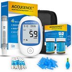 ACCUGENCE Blood Sugar Monitor Diabetes Testing Kit Blood Glucose Meter With 50 Blood Glucose test strips, 50 Lancets, 3in1 Glucose Uric Acid Ketone Multi-function Glucometer