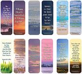 NewEights Famous Verses and Quotes on Happiness (12-Pack) – Daily Motivational Card Set – Collection Set Book Page Clippers – Ideal for Church Events