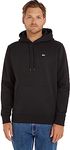 Tommy Jeans Men's Tjm Regular Fleece Hoodie Sweater, Black, M