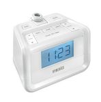 HoMedics SoundSpa Portable Digital Clock Radio White – Portable Radios (Clock, Digital, FM, LED, White, Time)