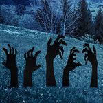 TeTupGa 5 Pcs Halloween Black Hands Yard Signs with Stakes Scary Silhouette Halloween Props Yard Lawn Decorations Halloween Decor for Outdoor Garden