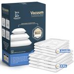 Collective Comforts Space Vacuum Storage Bags Jumbo & XXL - Vacuum Seal Bags for Clothing Travel, Bedding, Blanket, Comforter and Toy Storage | Large Vacuum Bags for Storage and Moving | 8 Pack