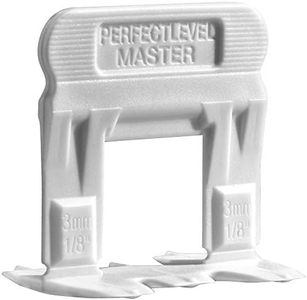 T-Lock TM 1/8" (3mm)" PERFECT LEVEL MASTER TM Professional" Anti lippage" Tile leveling system - (spacers only), Red wedges not included and sold separately! (250 Clips)