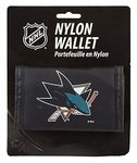 Rico Industries NHL Rico Industries San Jose Sharks Nylon Tri-Fold Wallet Nylon Tri-Fold Wallet, 3 x 5-