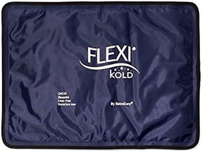 FlexiKold Gel Ice Pack (Standard Large: 10.5" x 14.5") Ice Packs for Injuries Reusable, Back Pain Relief, Knee Ice Pack Wrap, After Surgery, Ice Pack for Knee, Shoulder - 6300-COLD by NatraCure