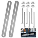 2 PCS Mailbox Mounting Bracket, Stainless steel Mailbox Mounting Support,Mailbox Fastening 360 x 24 mm,Fastening Set for Mailbox Fence Mounting, With 6 M5 Screws