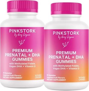 Pink Stork Premium Prenatal Gummy Vitamins, 60 Count, 2 Pack