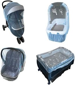 Enovoe Mosquito Net for Stroller - Durable Baby Stroller Mosquito Net - Perfect Bug Net for Strollers, Bassinets, Cradles, Playards, Pack N Plays and Portable Mini Crib (Blue)