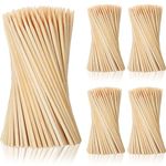 Hushee 1000 Pieces 6 Inch 4mm Diameter Natural Bamboo Skewers Wood Sticks Grilling Skewers for Cocktail Shish Kebabs Bbq Fruit Arrangements Chocolate Fountain Party Crafting Appetizer Kitchen