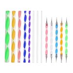 Levin 13 Piece Mandala and Acrylic Dotting Tool Set Embossing Stylus for Pottery Ceramic and Polymer Clay