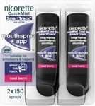 Nicorette® QuickMist SmartTrack™ Mouthspray- 2 x 150 sprays (Cool Berry) (Packing May Vary)