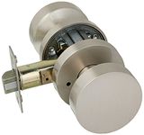 Baldwin PV.CON.CRR Modern Privacy Door Knob Set with Modern Round Rose from The, Satin Nickel