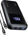 INIU 65W PD Fast Charging Power Bank, 20000mAh Laptop Portable Charger, Flight-Safe Battery Pack with USB C Cable for Travel MacBook iPad Tablet Switch Steam Deck iPhone 17 16 Pro Samsung S26 S25, etc