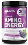Optimum Nutrition Amino Energy Powder: Pre-workout & Anytime Energy with Green tea, Green coffee extract + BCAA's - Grape: 30 servings [270g] (packaging may vary)