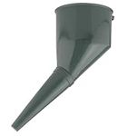 Grey Flexible Fuel Funnel - Easy to Use for Car Gas Refilling - Pour Liquid without Spilling - Thick Plastic Fuel Refilling Funnel