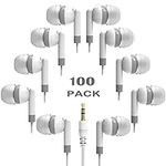 Hongzan 100 Pack Classroom Earbuds 