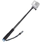 VVHOOY Selfie Stick Extendable 11.25-37inch Handheld Aluminum Telescopic Pole Monopod Compatible with Gopro Hero 13 12 11 10 9 8,AKASO EK7000,Brave 4,V50,Dragon Touch,Victure,REMALI Action Camera