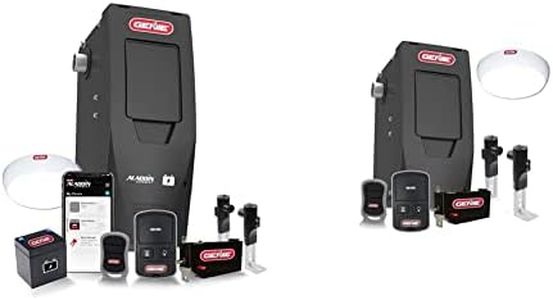 Genie B6172H Wall Mount Smart Garage Door Opener, DC Motor Lifts up to 14ft high 850lbs, Black and Genie 6072H-O Residential Wall Mounted Garage Door Opener, Black