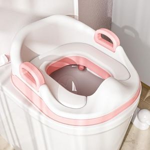 Toddler Potty Training Toilet Seat with Soft Padded Attachment - for Toddlers 1-3 (Kids, Boys, Child, Baby, Girls), Potty Train Chair Adapter, and Must - Haves Travel with Portable Insert Seats