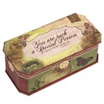 Cottage Garden Special Person Belle Papier Petite Musical Jewelry Box with Vintage Finish Plays Amazing Grace