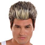 amscan 90's Frosted Tips Wig Adult Costume Accessory