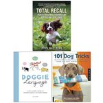 Total Recall Perfect Response Training for Puppies and Adult Dogs, Doggie Language [Hardcover] & 101 Dog Tricks 3 Books Collection Set
