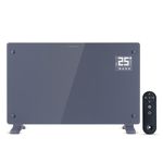 Devola Wifi Enabled Smart Electric Glass Panel Heater 2000G | Wall Mounted Radiator & Free Standing Low Energy Heater, Works With Alexa | Lot 20 complaint, DVPW2000G (2000, Watts)