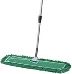 Commercial Dust Mop & Floor Sweeper, Dust Mop for Hardwood Floors, Reusable Dust Mop Head, Extendable Mop Handle, Industrial Dry Mop for Floor Cleaning & Janitorial Supplies