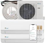 Senville SENA-36HF/D Dual Zone Mini Split Air Conditioner Heat Pump, 36000 BTU, Works with Alexa, White