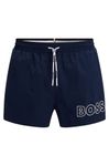 BOSS Mens Mooneye Quick-drying swim shorts with outline logo