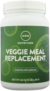 MRM Nutrition Veggie Meal Replacement Protein | Chocolate Mocha Flavored | 22g Complete Plant Based Protein | Meal on-The-go | Mediate Hunger | Balanced macronutrient Formula | 28 Servings