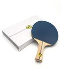 Killerspin Classic Racket, Ping Pong Paddle for Beginners, Jet Basic Rubber Grips, Flared Handle, Blue