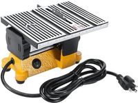 YIPONYT Mini Table Saw, 4" Portable Mini Hobby Table Saw, Small Cutting Machine, 4500Rpm DIY Handmade Wooden Model Crafts, Metal Wood Stone Cutter w/4" Blades