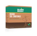 Bloombuddy Humic Acid (75%) & Fulvic acid (10%) for Plant Organic Soil Conditioner | Plant Fertilizer for Potted Plants | Plant Growth Enhancer, Improves Plant Root System (800gm)