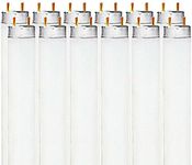 Luxrite F32T8/841 32W 48 Inch T8 Fluorescent Tube Light Bulb, 4100K Cool White, 2800 Lumens, G13 Medium Bi-Pin Base, LR20732, 12 count (Pack of 1)