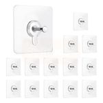 Solitude 20PCS Self Adhesive Wall Picture Photo Frame Clock Hangers Without Nails Wall Hooks for Hanging 11 lbs Reusable Clear Photo Hook Reusable Nail Free Hook for Bathroom Shower