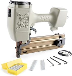 Woodpecker ST64 14 Gauge Heavy Duty Pneumatic Concrete T Nailer Kit with 400 PCS Concrete T Nails, 1-Inch to 2-1/2-Inch Leg Air Power Concrete Nails Gun Woodworking Brad Nailer Guns