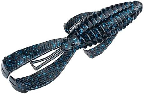 Strike King (RGBUG-2) Rage Bug 4 Fishing Lure, 2 - Black/Blue, 4", Flanges for Consistent, Subtle Action