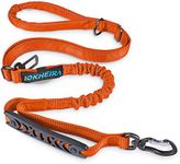 IOKHEIRA Dog Leash, Orange Leash Large Dogs, Multifunctional Adjustable Leash for Dogs, Heavy Duty Dog Leash for Medium Dogs