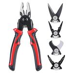 EMNDR 5 in 1 Multipurpose Lineman Plier with Gripping, Wrench, Cutter, Crimping & Wire Stripper Fuction Combination plier Electric Cable Stripping Wrench Snapper