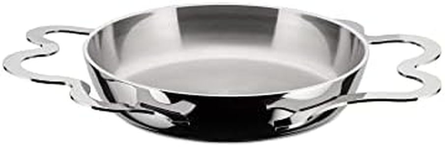 Alessi AM42 Tegamino Egg pan with Two Handles, Multiply, Silver