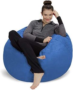 Sofa Sack Bean Bag Chair - Plush, Ultra Soft - Memory Foam Bean Bag Chair with Microsuede Cover - Stuffed Foam Filled Furniture and Accessories for Dorm Room 3 Feet - Royal Blue