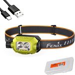 Fenix WH23R Work Headlamp, 600 Lumen USB-C Rechargeable Motion Sensor Activation with Spot and Flood Dual Beam and Lumentac Organizer